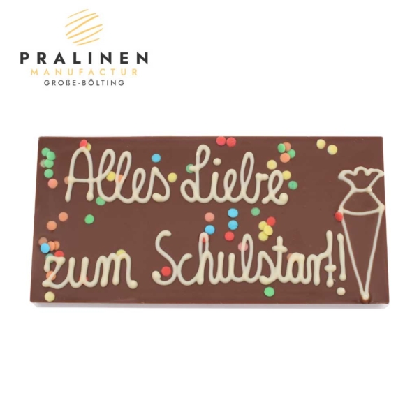 Geschenk zur Einschulung, Schokofigur Einschulng, Schoko Etui, Schoko Schultafel, Was schenkt man zur Einschulung, Geschenk erster Schultag