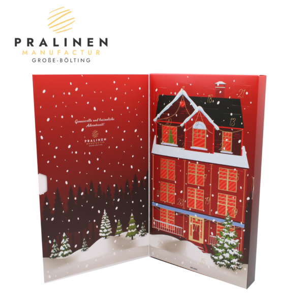 Pralinen Adventskalender mit Alkohol, Schokoladen Adventskalender, Adventskalender Geschenk, Besonderer Adventskalender