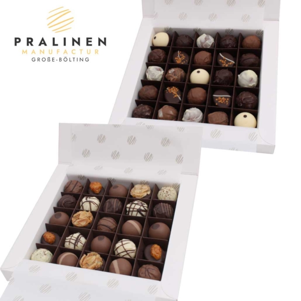 Pralinen Kollektion, Pralinenmischung mit Alkohol, Pralinenmischung ohne Alkohol, Pralinen zu verschenken